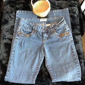 Hot Bottoms Straight Leg Jeans Size 5/6 EUC/Bonus Basket